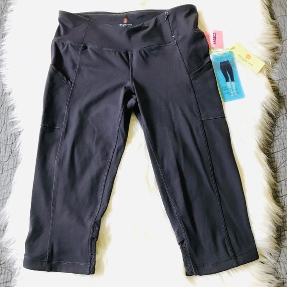 NWT Tangerine Cropped Leg Active Yoga Pants, S - Picture 1 of 8
